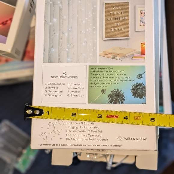 LED Curtain String COOL White Light  - Picture 11 of 16